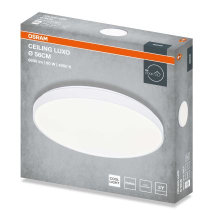 Osram - LED-laevalgusti CEILING LUXO LED/60W/230V, Ø 56 cm, valge