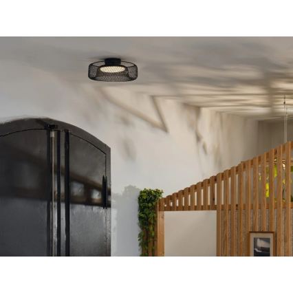 Osram - LED laevalgusti DECOR MESH LED/18,5W/230V läbimõõt 30 cm must