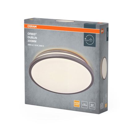 Osram - LED laevalgusti ORBIS DUBLIN LED/16W/230V, läbimõõt 30 cm, hõbedane