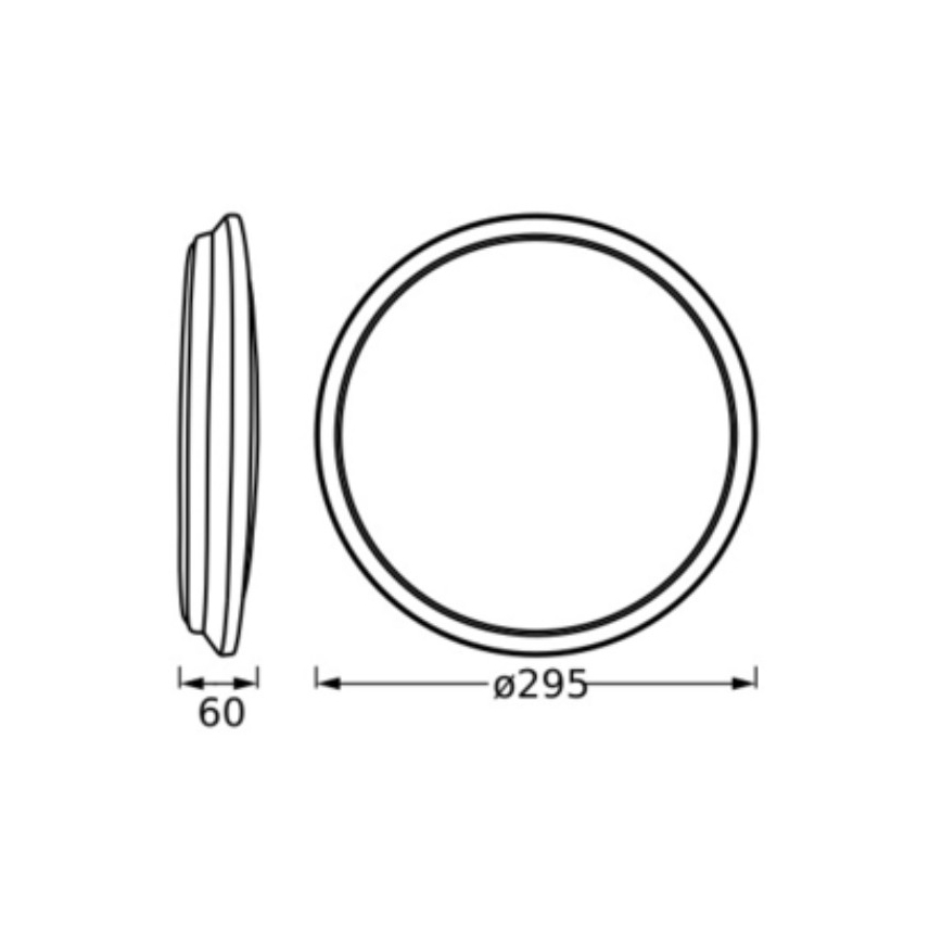 Osram - LED laevalgusti ORBIS DUBLIN LED/16W/230V, läbimõõt 30 cm, hõbedane