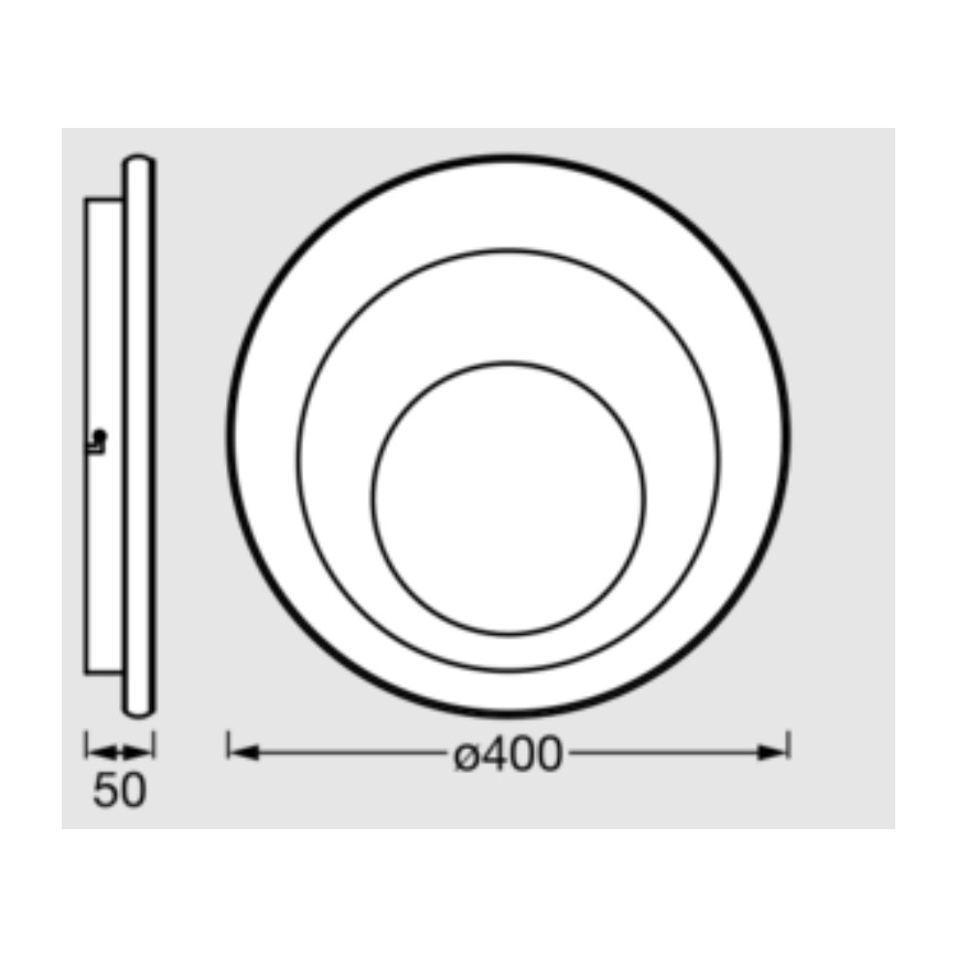 Osram - LED laevalgusti ORBIS SPIRAL LED/27W/230V läbimõõt 40 cm valge