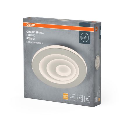 Osram - LED laevalgusti ORBIS SPIRAL LED/38W/230V Ø 36,5 cm valge