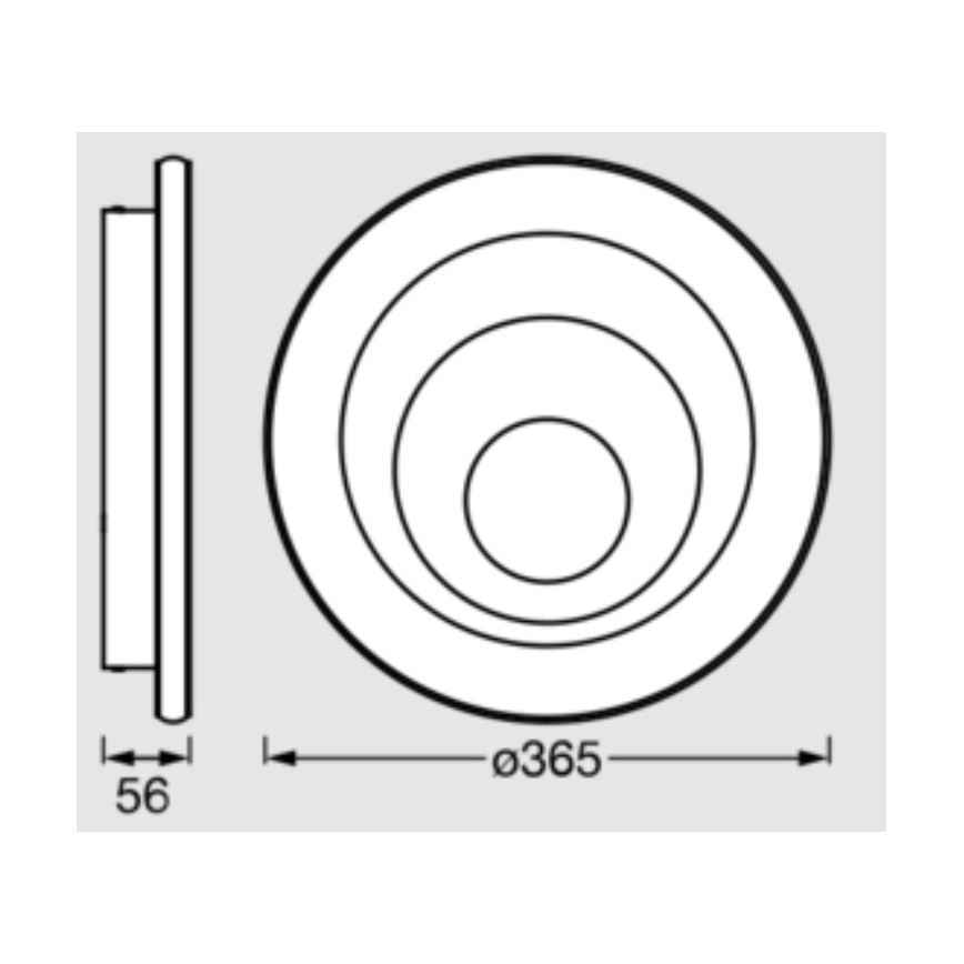 Osram - LED laevalgusti ORBIS SPIRAL LED/38W/230V Ø 36,5 cm valge