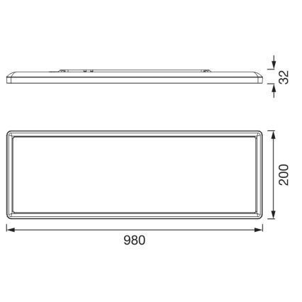 Osram - LED laevalgusti PLANON EASYFIX LED/30W/230V 2800/4000/6000K IP54 valge