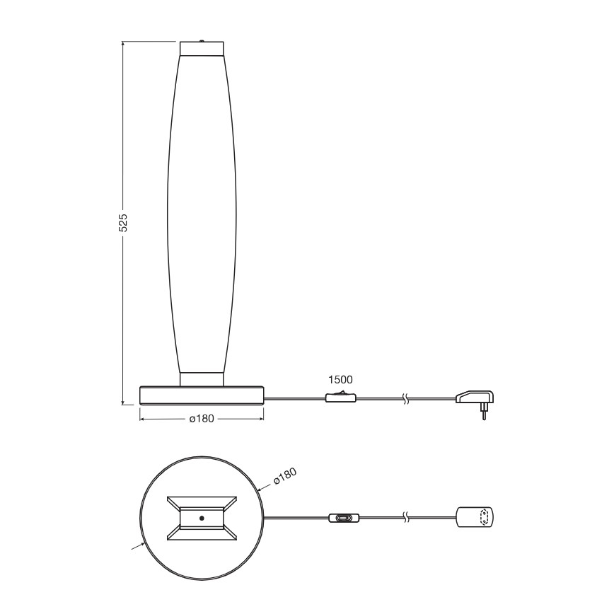 Osram - LED laualamp DECOR FLAT LED/13W/230V hall