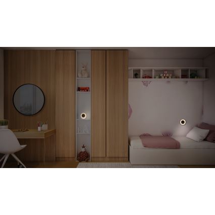 Osram - LED digitaalne kell taustvalgustusega NIGHTLUX LED/0,3W/5V 1000mAh 3000/4000/6500K valge