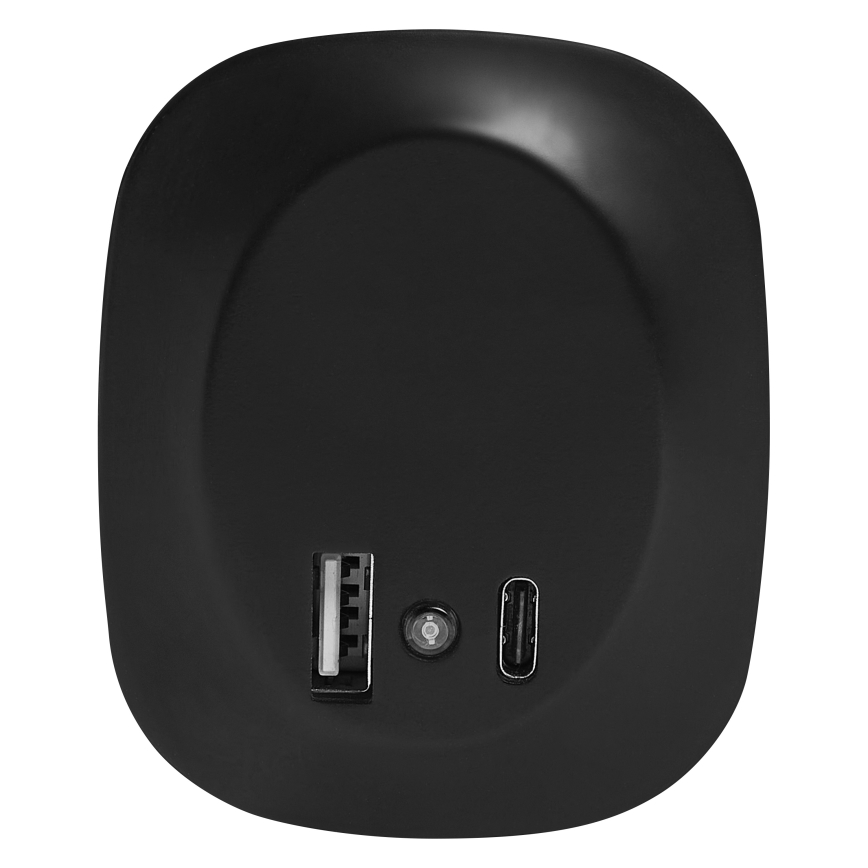 Osram - LED-öövalgusti pistikusse anduriga ja USB-ühendusega LUNETTA LED/12,5W/230V must