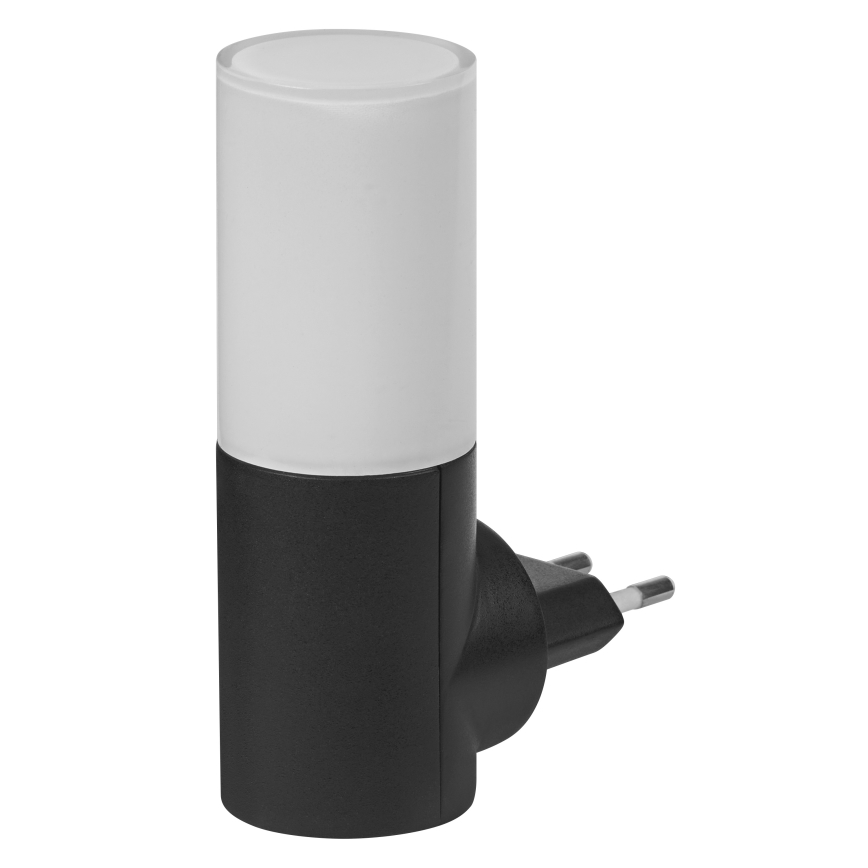 Osram - LED öövalgusti hämarusanduriga LUNETTA LED/0,2W/230V must