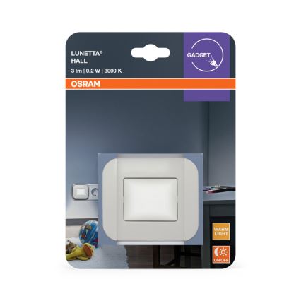 Osram - LED öövalgusti hämarussensoriga LUNETTA LED/0,2W/230V