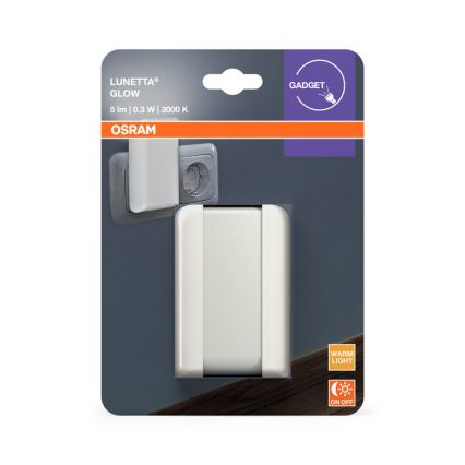 Osram - LED-öövalgusti hämarussensoriga LUNETTA LED/0,3W/230V