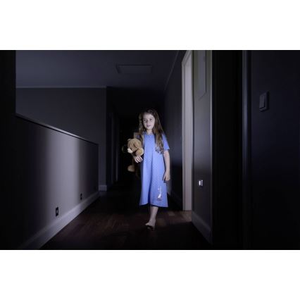 Osram - LED öövalgusti anduriga NIGHTLUX LED/0,3W/3xAAA IP54 hõbedane