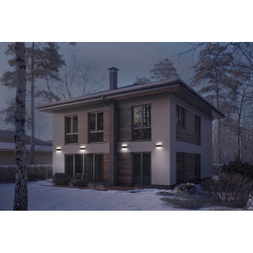 Osram - Hämardatav päikesepaneeliga LED-seinavalgusti ENDURA STYLE LED/7,1W/4,2V 2000 mAh IP44 antratsiit