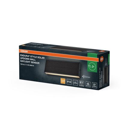 Osram - Hämardatav päikesepaneeliga LED-seinavalgusti ENDURA STYLE LED/7,1W/4,2V 2000 mAh IP44 antratsiit