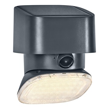 Osram - LED päikeseenergiaga seinavalgusti anduriga ENDURA STYLE LED/10,3W/4,2V 2000 mAh IP54 antratsiit