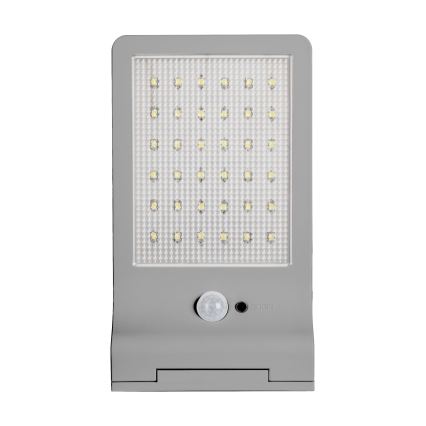 Osram - päikesepaneeliga LED-seinavalgusti liikumisanduriga DOORLED LED/3W/3,3V 2000 mAh IP44 hõbedane