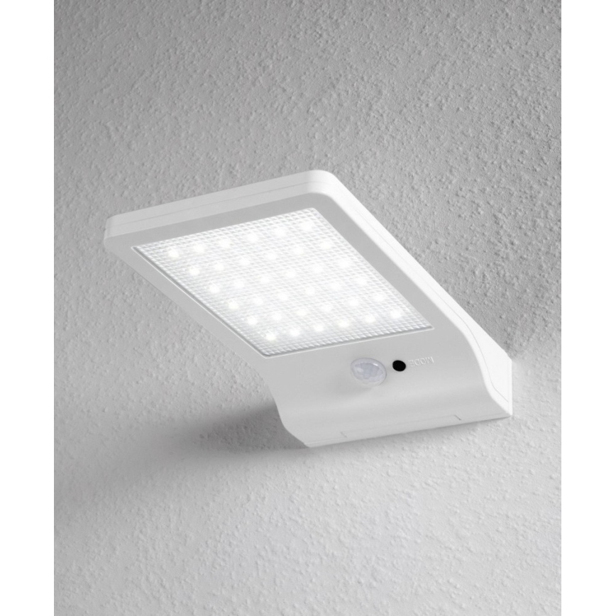 Osram - LED päikesepaneeliga seinavalgusti anduriga DOORLED LED/3W/3,3V 2000 mAh IP44 valge