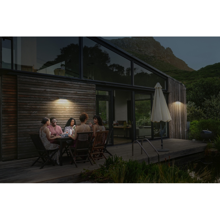 Osram - LED-päikesepaneeliga seinavalgusti liikumisanduriga ENDURA STYLE LED/12,4W/4,2V 2000 mAh IP54 antratsiit