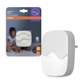 Osram - LED-pistikusse paigaldatav öövalgusti hämarussensoriga LUNETTA LED/0,5W/230V