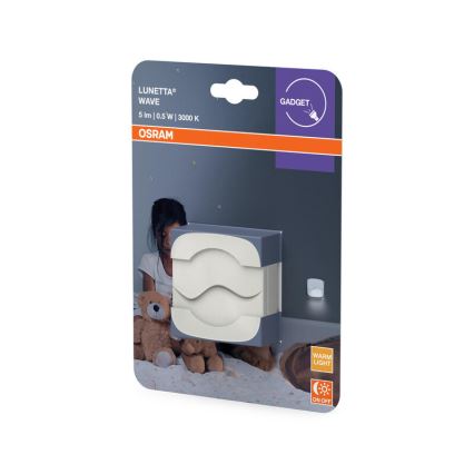 Osram - LED-pistikusse paigaldatav öövalgusti hämarussensoriga LUNETTA LED/0,5W/230V