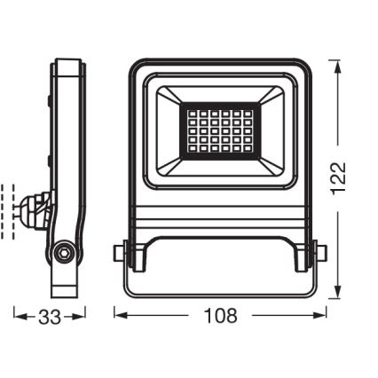 Osram - LED-prožektor ENDURA LED/20W/230V 4000K IP65