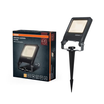 Osram - LED-reflektor ENDURA LED/20W/230V 3000K IP65 antratsiit