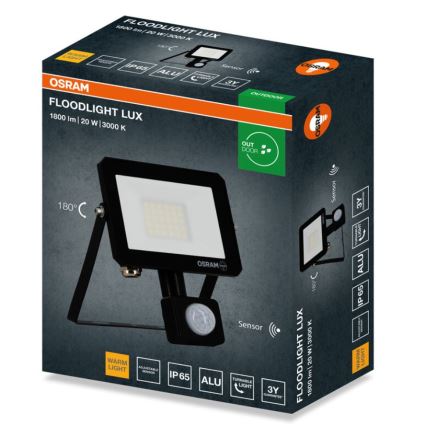 Osram - LED-prožektor liikumisanduriga 20W/230V 3000K IP65