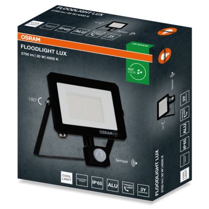 Osram - LED-prožektor liikumisanduriga FLOODLIGHT LED/30W/230V 4000K IP65