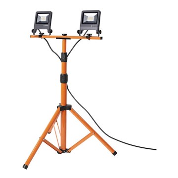 Osram - LED-prožektor statiiviga TRIPOD 2xLED/20W/230V IP65