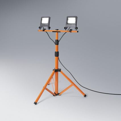 Osram - LED-prožektor statiiviga TRIPOD 2xLED/20W/230V IP65
