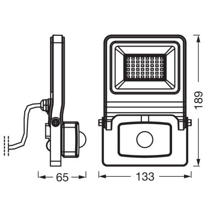 Osram - LED-reflektor anduriga ENDURA LED/30W/230V IP44