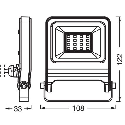 Osram - LED-reflektor ENDURA LED/10W/230V 3000K IP65