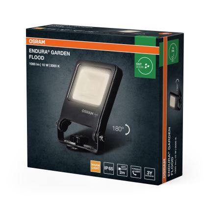 Osram - LED-prožektor ENDURA LED/10W/230V 3000K IP65 antratsiit