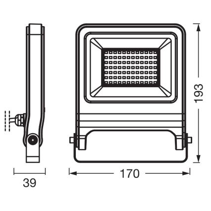 Osram - LED-reflektor ENDURA LED/50W/230V 3000K IP65
