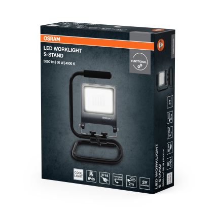 Osram - LED-reflektor koos kinnitusega S-STAND LED/30W/230V 4000K IP65 antratsiit