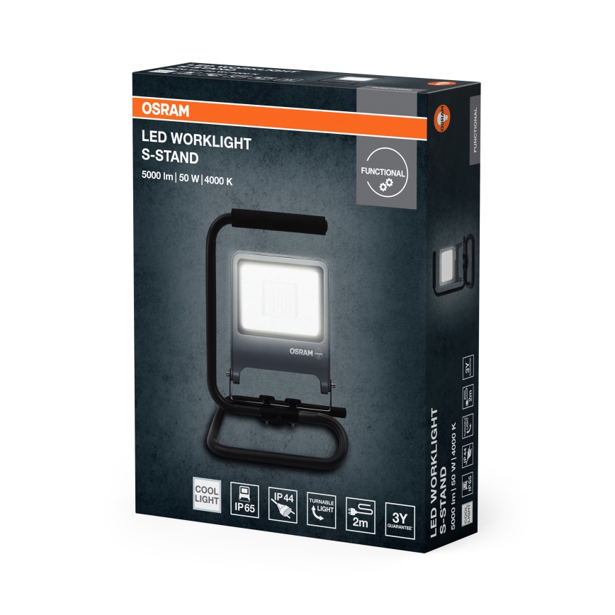 Osram - LED Reflektor koos statiiviga S-STAND LED/50W/230V 4000K IP65 antratsiit