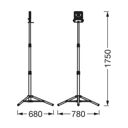 Osram - LED-reflektor koos TRIPOD-statiiviga LED/30W/230V 4000K IP65 oranž