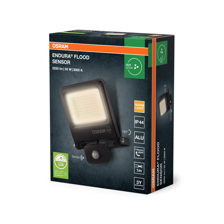 Osram - LED-reflektor liikumisanduriga ENDURA LED/50W/230V 3000K IP44