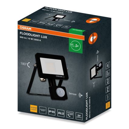 Osram - LED-reflektor liikumisanduriga FLOODLIGHT LED/10W/230V 3000K IP65