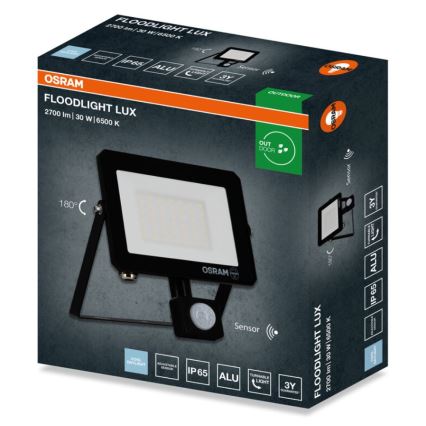 Osram - LED-reflektor liikumisanduriga FLOODLIGHT LED/30W/230V 6500K IP65