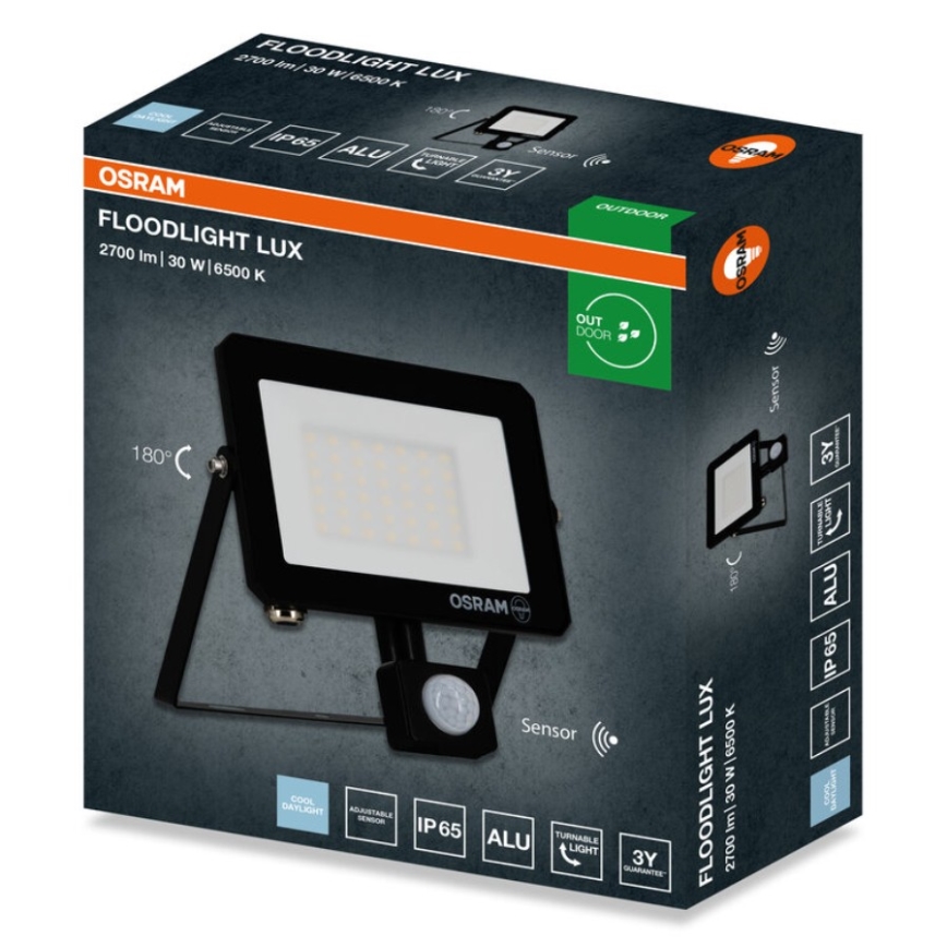 Osram - LED-reflektor liikumisanduriga FLOODLIGHT LED/30W/230V 6500K IP65