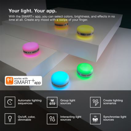 Osram - LED RGB hämardatav kõlar SMART+ MACARON LED/1,75W/3,7V 450 mAh roosa
