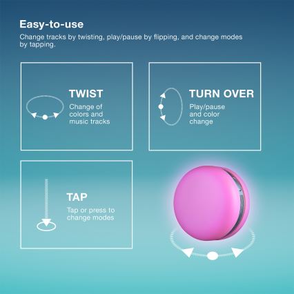 Osram - hämardatav LED RGB-kõlar SMART+ MACARON LED/1,75W/3,7V 450 mAh sinine