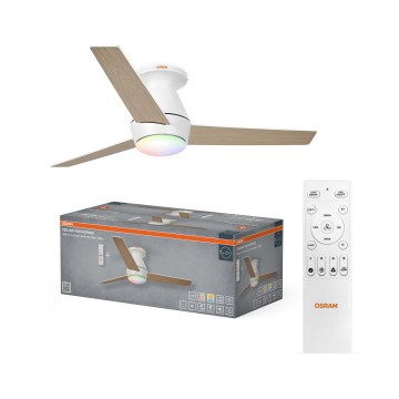 Osram - LED RGB Hämardatav laeventilaator NORDES LED/18W/230V 3000-6500K + kaugjuhtimispult