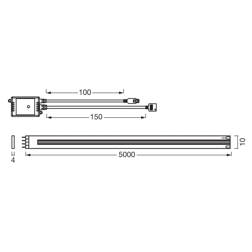 Osram - LED RGB hämardatav riba SMART+ MAGIC 5m LED/35W/230V Wi-Fi + kaugjuhtimispult