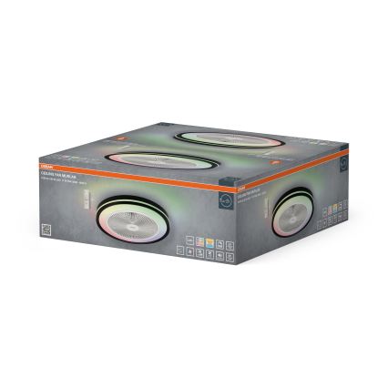 Osram - LED hämardatav laevalgusti ventilaatoriga MURLAN LED/26W/230V 3000-6500K + kaugjuhtimispult