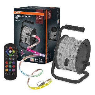 Osram - LED RGB hämardatav väline valgustusriba FLEX 10m LED/70W/230V IP65 + kaugjuhtimispult