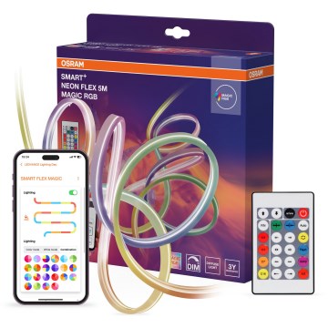 Osram - LED RGB hämardatav välis-LED-riba SMART+ MAGIC 5m LED/24W/230V IP44 Wi-Fi+ kaugjuhtimispult