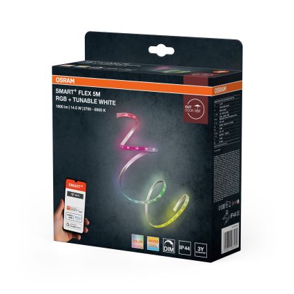 Osram - LED RGBW hämardatav välitingimustesse mõeldud valgusriba SMART+ FLEX 5m LED/14,5W/230V 2700-6500K IP44 Wi-Fi