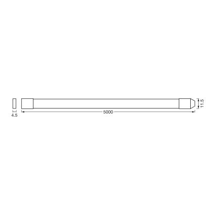 Osram - LED RGBW hämardatav välitingimustesse mõeldud valgusriba SMART+ FLEX 5m LED/14,5W/230V 2700-6500K IP44 Wi-Fi