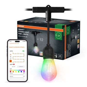Osram - LED RGB hämardatav välisvalguskett SMART+ STRING 12xLED/230V 7,47m IP44 Wi-Fi